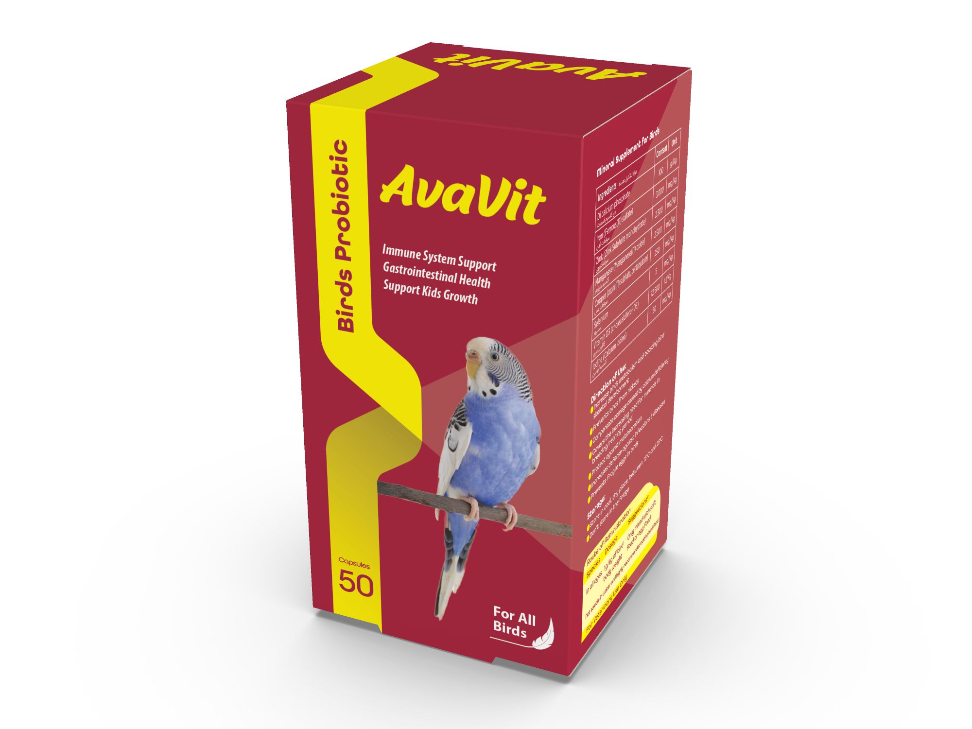 AvaVit Bird Probiotic Packaging