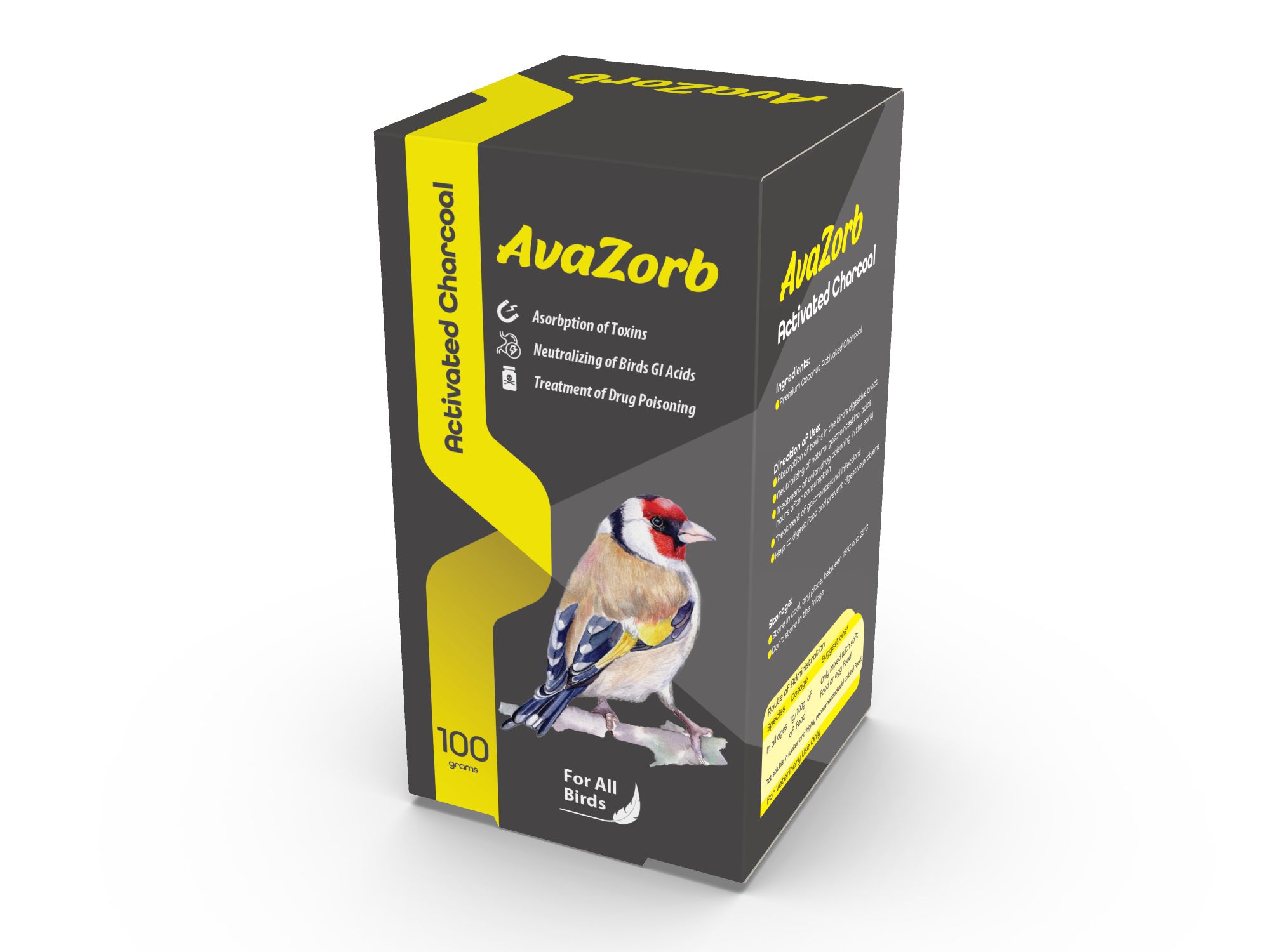 AvaZorb Bird Probiotic Packaging