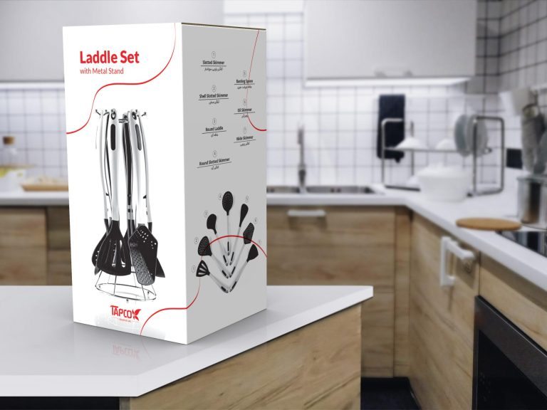 Tapco kitchen utensil packaging design with ladle set