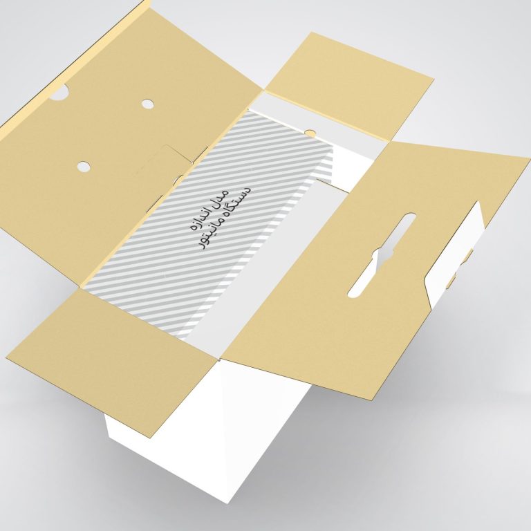 Insert design for monitor packaging