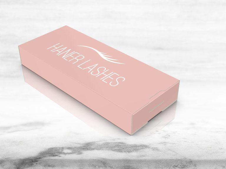 Minimalist eyelash extension packaging design