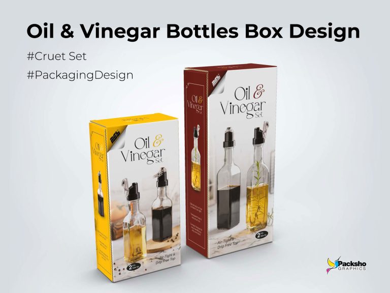 Packaging Design for Oil and Vinegar Set - Packsho Graphics