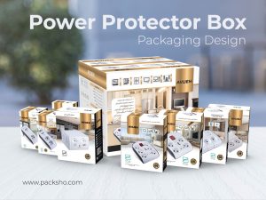 Avijeh Electronics: Power Protector Packaging Design Excellence - Packsho Graphics