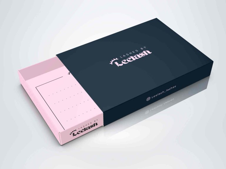 Lilash Eyelash Extension Sliding Box Design - Packsho Graphics