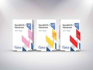 Ozhan Pharmaceuticals: Innovative Pharmaceutical Box Design for Sacubitril/Valsartan - Packsho Graphics
