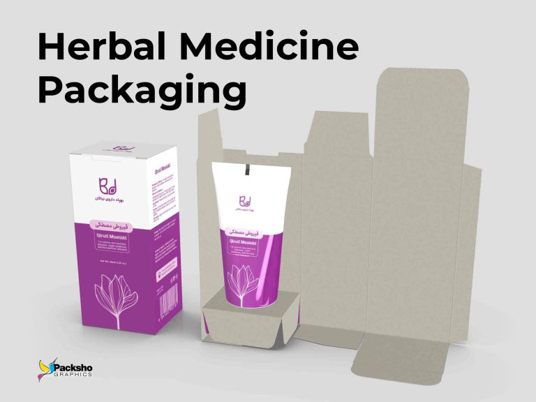 Qiruti mastaki herbal medicine packaging design | behpad medical - packsho graphics