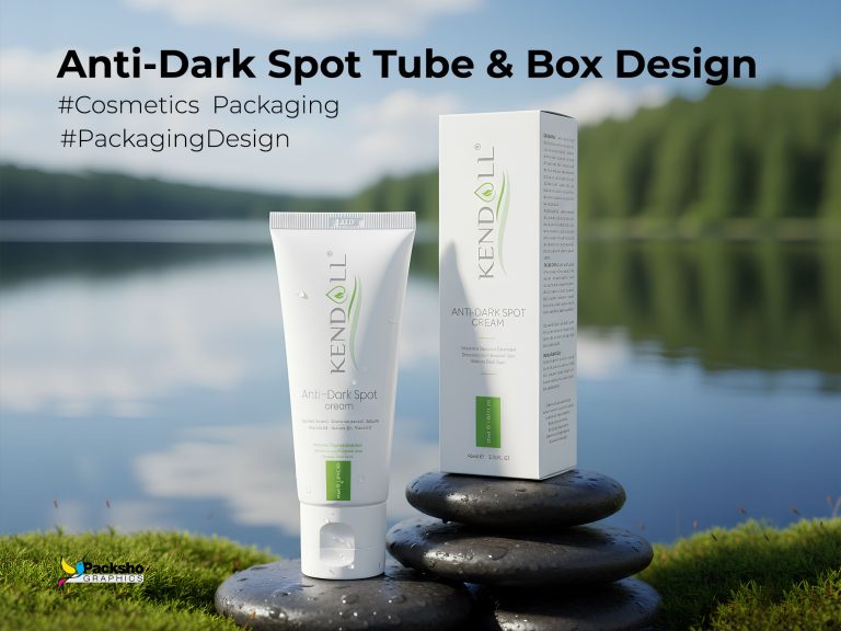 Beauty & cosmetics packaging design 7 Kendall anti-dark spot cream packaging design - packsho graphics