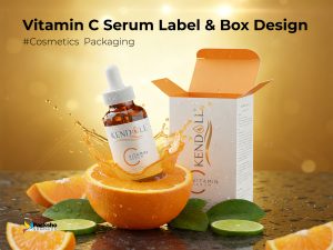 Kendall Vitamin C Serum Packaging Design: A Premium Approach to Skincare - Packsho Graphics