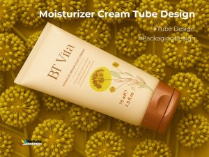 BT Vita Intensive Repair Foot Cream Tube Design - Packsho Graphics
